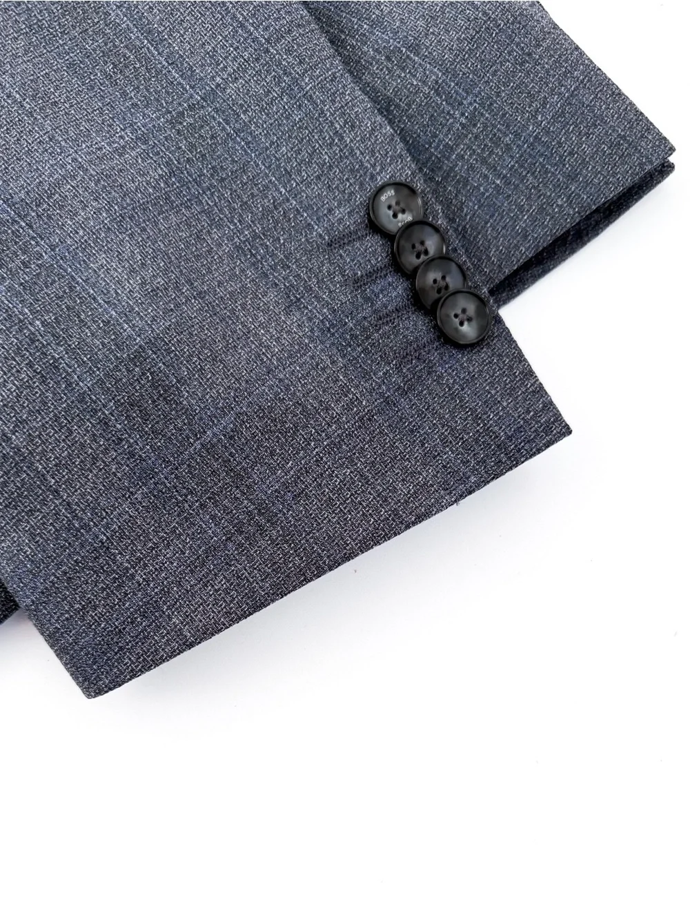 NWT New BOSS Men’s Gray Plaid Blazer Italian Wool Holy-Allee 3 Sport Coat